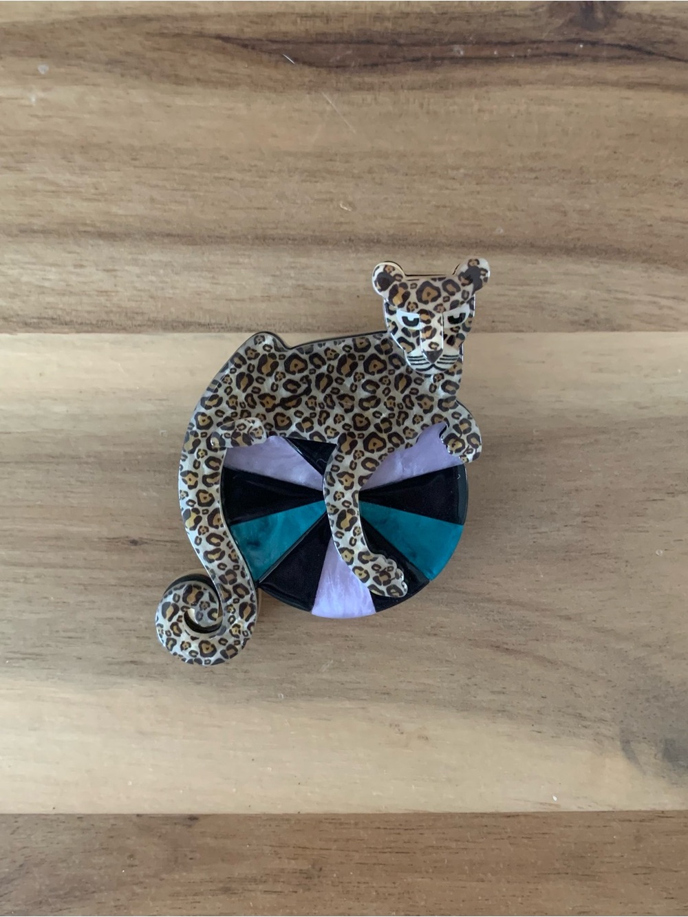 Erstwilder Roaring Opulence Brooch leopard Pin NWOT